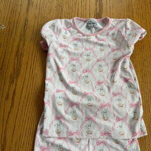 BB BABY GIRLS EASTER BUNNY RABBIT PAJAMAS 2 PIECE 3T
